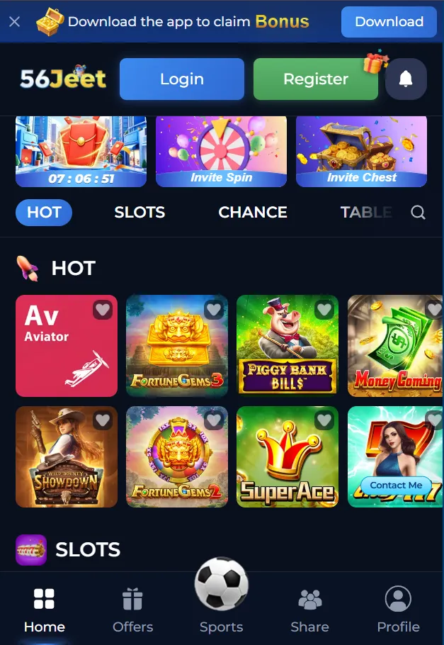 56jeet game login