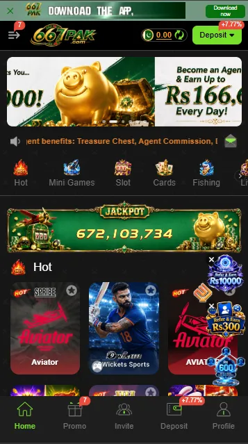 667PAK Game Interface