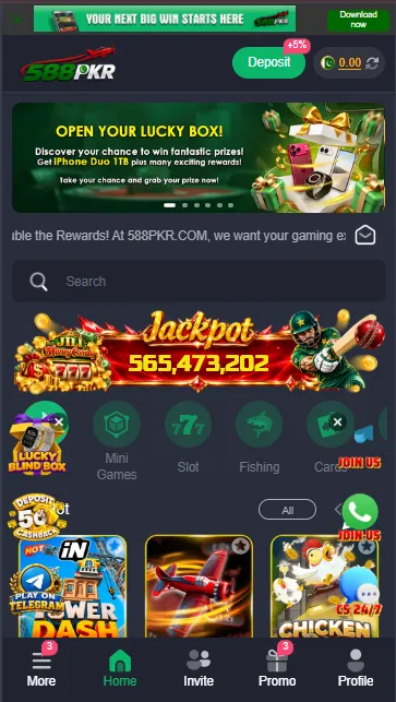 58PKR Game Front Page