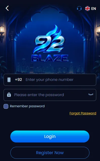 92BLAZE Game login