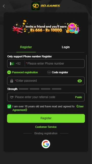 9D Game Register