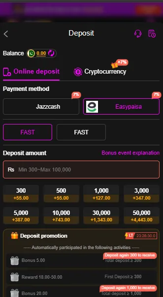 ALI786 Game deposit