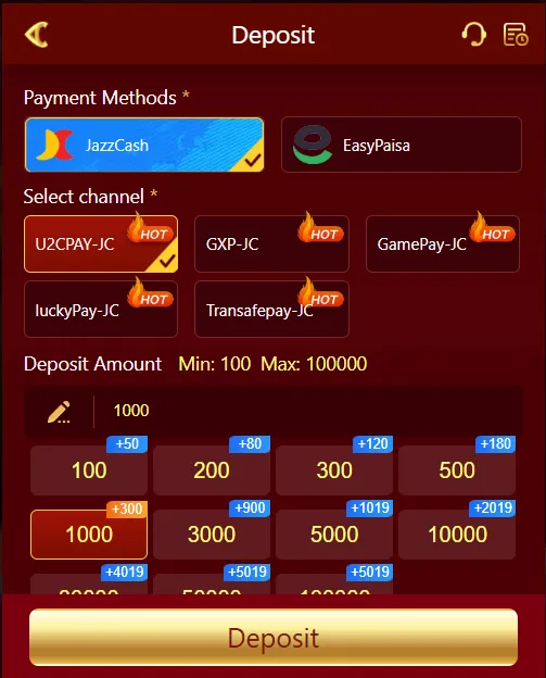 PK686 Game Deposit