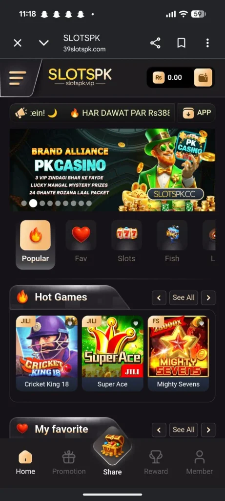 SLOTPK Game Interface