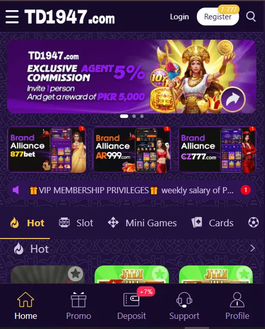 TD1947 Game Interface